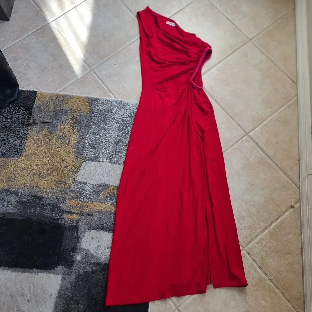 Pitusa One Shoulder Cut Out Side Slit Dress Standard - Picture 3 of 11